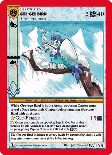 Gee-Gee Bird (97), Cryptid Nation: First Edition — MetaZoo card price