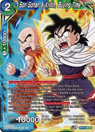 Son Gohan & Krillin, Buying Time (BT14-148), Cross Spirits — DB Super card price