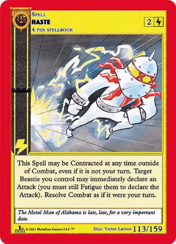 Haste (113), Cryptid Nation: First Edition — MetaZoo card price