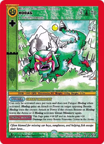 Hodag (5), Cryptid Nation: First Edition — MetaZoo card price