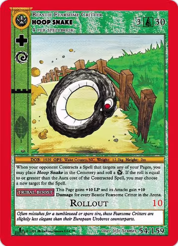 Hoop Snake (54), Cryptid Nation: First Edition — MetaZoo card price