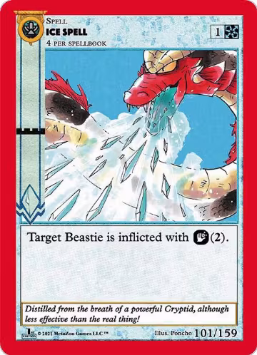 Ice Spell (101), Cryptid Nation: First Edition — MetaZoo card price
