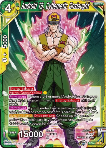 Android 13, Cybernetic Onslaught (BT14-151), Cross Spirits — DB Super card price