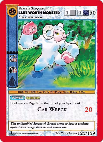 Lake Worth Monster (125), Cryptid Nation: First Edition — MetaZoo card price