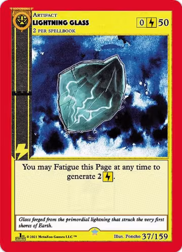 Lightning Glass (37), Cryptid Nation: First Edition — MetaZoo card price