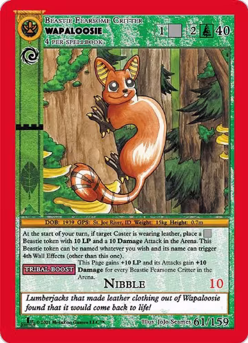 Wapaloosie (61), Cryptid Nation: First Edition — MetaZoo card price