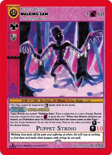 Walking Sam (9), Cryptid Nation: First Edition — MetaZoo card price