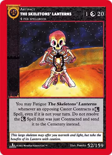The Skeletons' Lanterns (52), Cryptid Nation: First Edition — MetaZoo card price