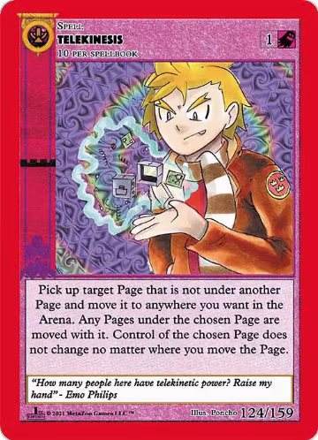 Telekinesis (124), Cryptid Nation: First Edition — MetaZoo card price