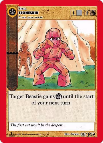 Stoneskin (88), Cryptid Nation: First Edition — MetaZoo card price