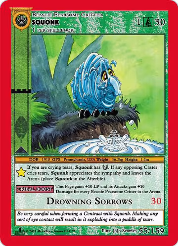 Squonk (55), Cryptid Nation: First Edition — MetaZoo card price