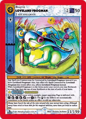 Loveland Frogman (11), Cryptid Nation: First Edition — MetaZoo card price