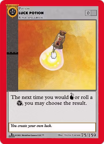Luck Potion (75), Cryptid Nation: First Edition — MetaZoo card price