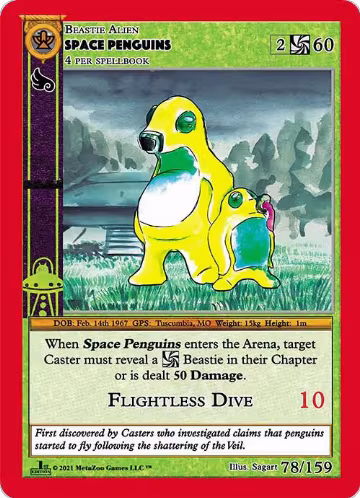 Space Penguins (78), Cryptid Nation: First Edition — MetaZoo card price