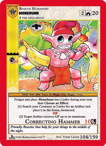 Menehune (104), Cryptid Nation: First Edition — MetaZoo card price
