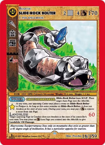 Slide-Rock Bolter (16), Cryptid Nation: First Edition — MetaZoo card price