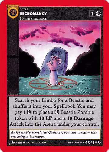 Necromancy (49), Cryptid Nation: First Edition — MetaZoo card price