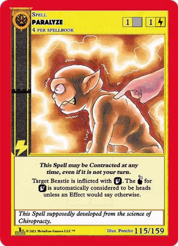Paralyze (115), Cryptid Nation: First Edition — MetaZoo card price