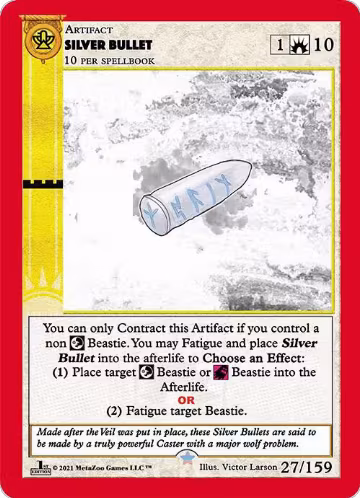 Silver Bullet (27), Cryptid Nation: First Edition — MetaZoo card price