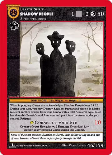Shadow People (46), Cryptid Nation: First Edition — MetaZoo card price