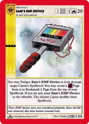 Sam's EMF Device (108), Cryptid Nation: First Edition — MetaZoo card price
