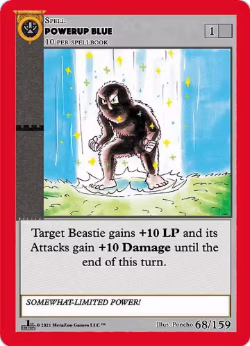 Powerup Blue (68), Cryptid Nation: First Edition — MetaZoo card price