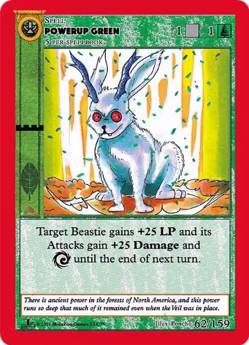 Powerup Green (62), Cryptid Nation: First Edition — MetaZoo card price