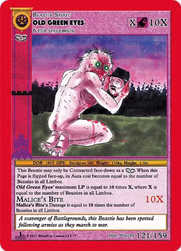 Old Green Eyes (121), Cryptid Nation: First Edition — MetaZoo card price
