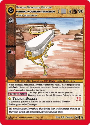 Funeral Mountain Terrashot (5), Cryptid Nation: First Edition Release Event Deck — MetaZoo card price