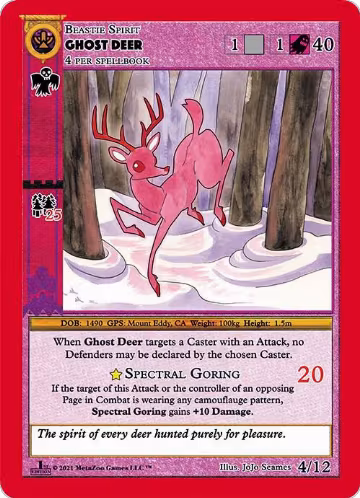 Ghost Deer (4), Cryptid Nation: First Edition Release Event Deck — MetaZoo card price