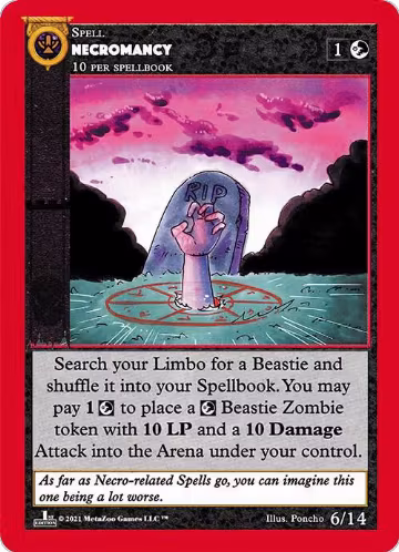 Necromancy (6), Cryptid Nation: First Edition Release Event Deck — MetaZoo card price
