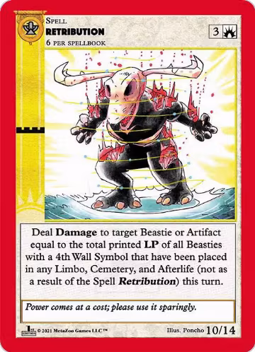 Retribution (10), Cryptid Nation: First Edition Release Event Deck — MetaZoo card price