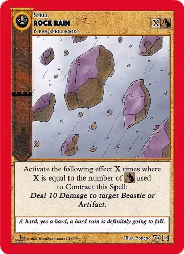 Rock Rain (7), Cryptid Nation: First Edition Release Event Deck — MetaZoo card price