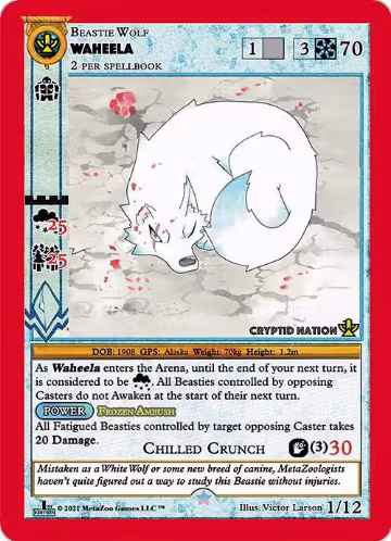 Waheela (1), Cryptid Nation: First Edition Release Event Deck — MetaZoo card price