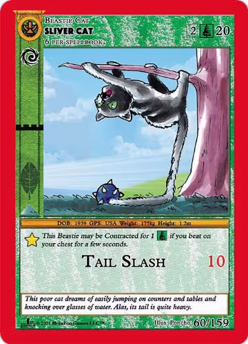Sliver Cat (60), Cryptid Nation: First Edition — MetaZoo card price