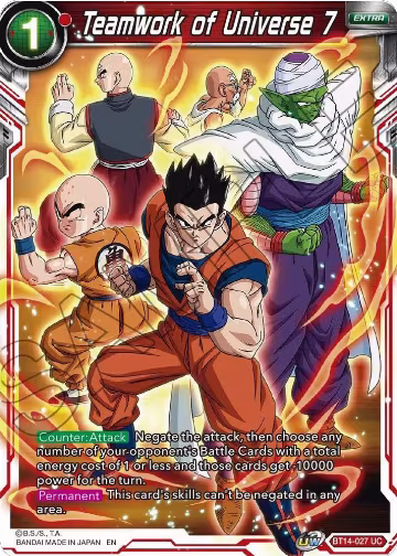 Teamwork of Universe 7 (BT14-027), Cross Spirits — DB Super card price