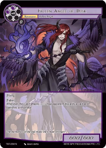 Fallen Angel of Dusk (TST-056), The Seventh — Force of Will card price