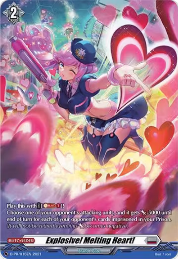 Explosive! Melting Heart! (016) (D-PR/016EN), D Promo Cards — Vanguard card price