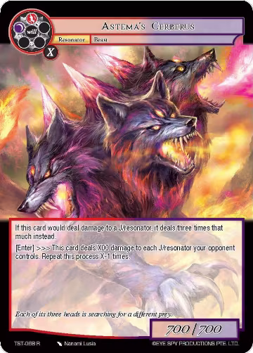Astema's Cerberus (TST-068), The Seventh — Force of Will card price