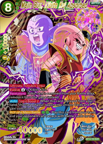 Majin Buu, Kibito Kai Absorbed (BT14-153), Cross Spirits — DB Super card price