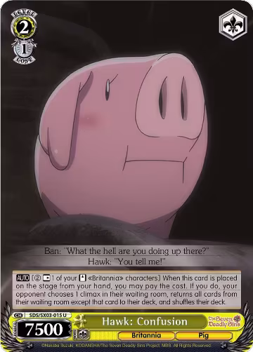 Hawk: Confusion (SDS/SX03-015 U), The Seven Deadly Sins — Weiß Schwarz card price