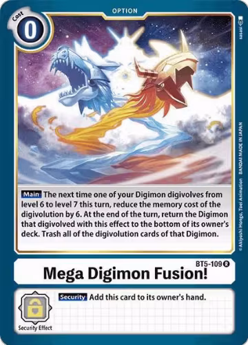 Mega Digimon Fusion! (BT5-109 R), Battle of Omni — Digimon card price