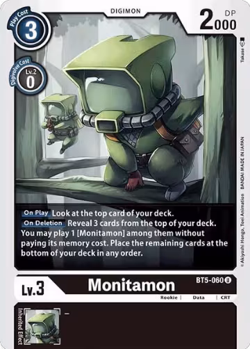 Monitamon (BT5-060 U), Battle of Omni — Digimon card price