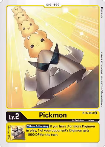 Pickmon (BT5-003 U), Battle of Omni — Digimon card price
