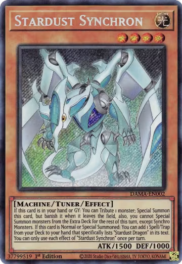 Stardust Synchron (DAMA-EN002), Dawn of Majesty — Yu-Gi-Oh! card price
