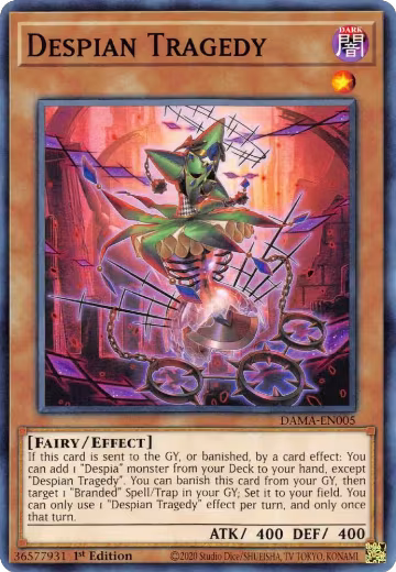 Despian Tragedy (DAMA-EN005), Dawn of Majesty — Yu-Gi-Oh! card price