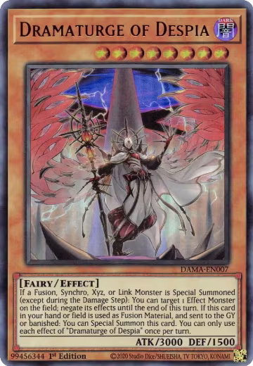 Dramaturge of Despia (DAMA-EN007), Dawn of Majesty — Yu-Gi-Oh! card price