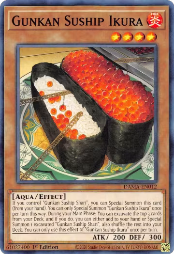 Gunkan Suship Ikura (DAMA-EN012), Dawn of Majesty — Yu-Gi-Oh! card price