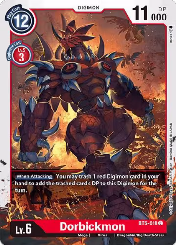 Dorbickmon (BT5-018 C), Battle of Omni — Digimon card price