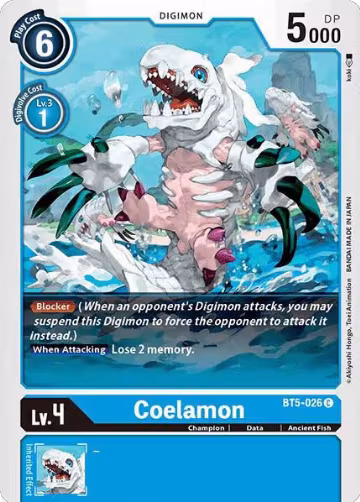 Coelamon (BT5-026 C), Battle of Omni — Digimon card price